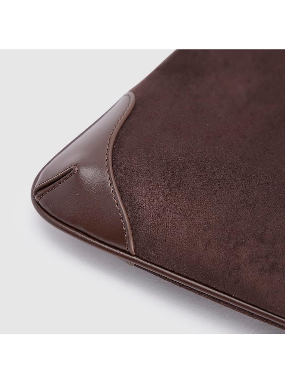 Urban Revivo Brown Suede Bag with Gold Hardware - Picture 6 of 8